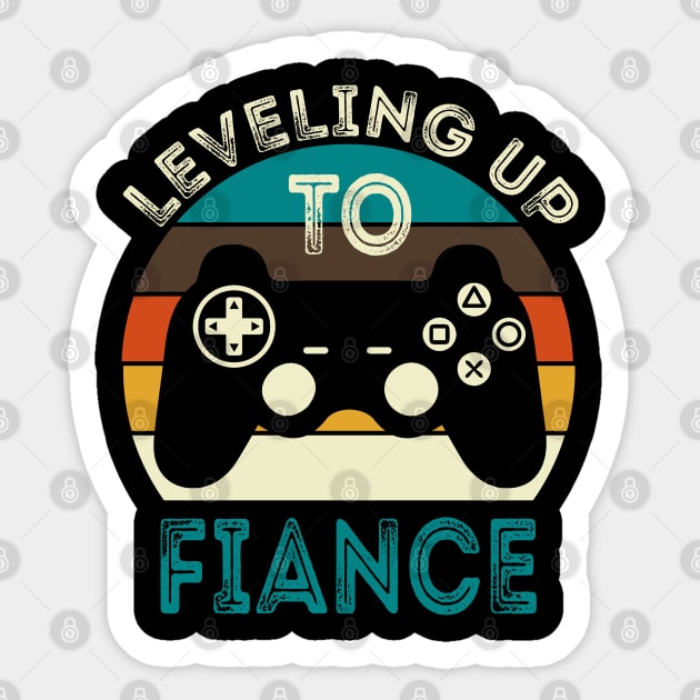 Leveling up To Fiance Sticker by DragonTees